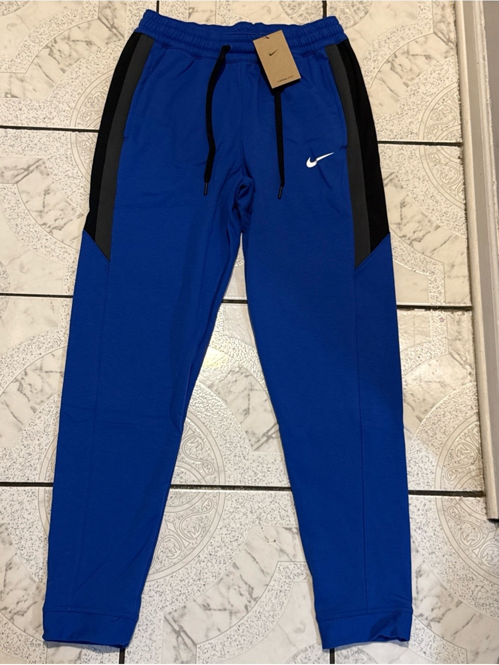 Nike Therma-FIT Showtime Basketball Pants Royal Blue Mens Sizes FD1133-496
